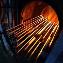An industrial process furnace on a plant floor